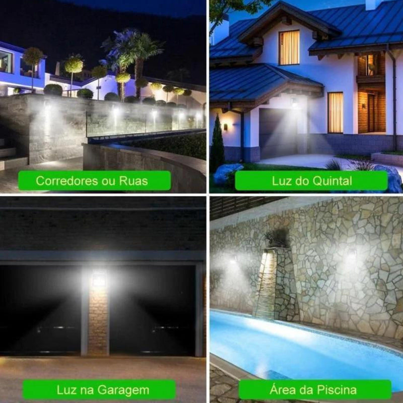 Luminaria de Parede Solar com Sensor - SOLARY PRO