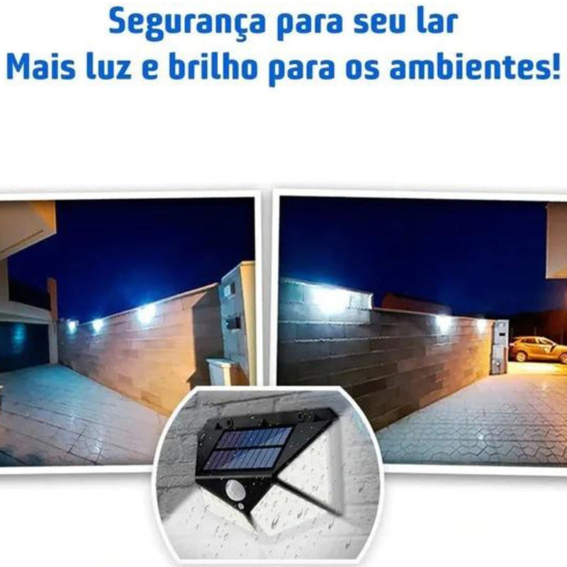 Luminaria de Parede Solar com Sensor - SOLARY PRO