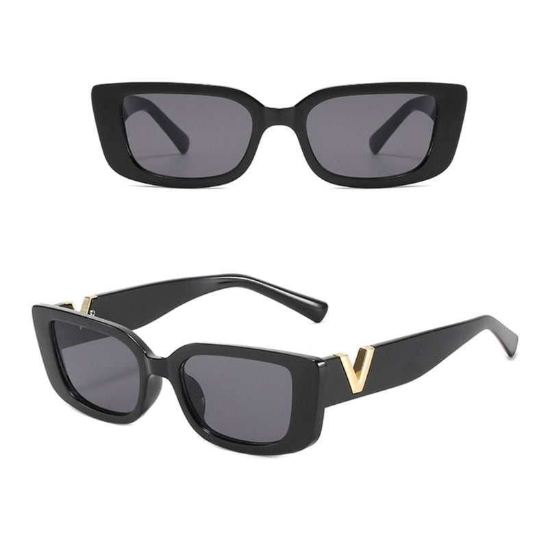 Óculos de Sol Feminino Vintage Retangular - Virgínia - Proteção UV400