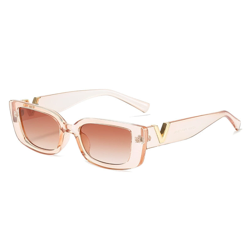 Óculos de Sol Feminino Vintage Retangular - Virgínia - Proteção UV400
